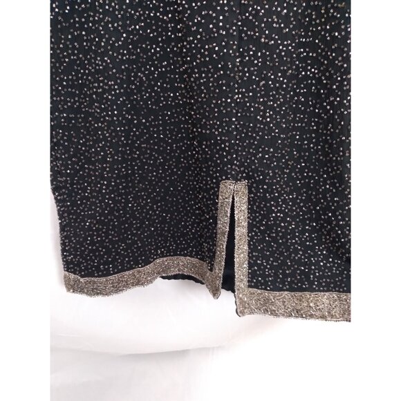 Vtg. Stenay MidCentury Style Silk Shell Beaded Formal Cocktail Midi Dress Sz 8 - Picture 9 of 16